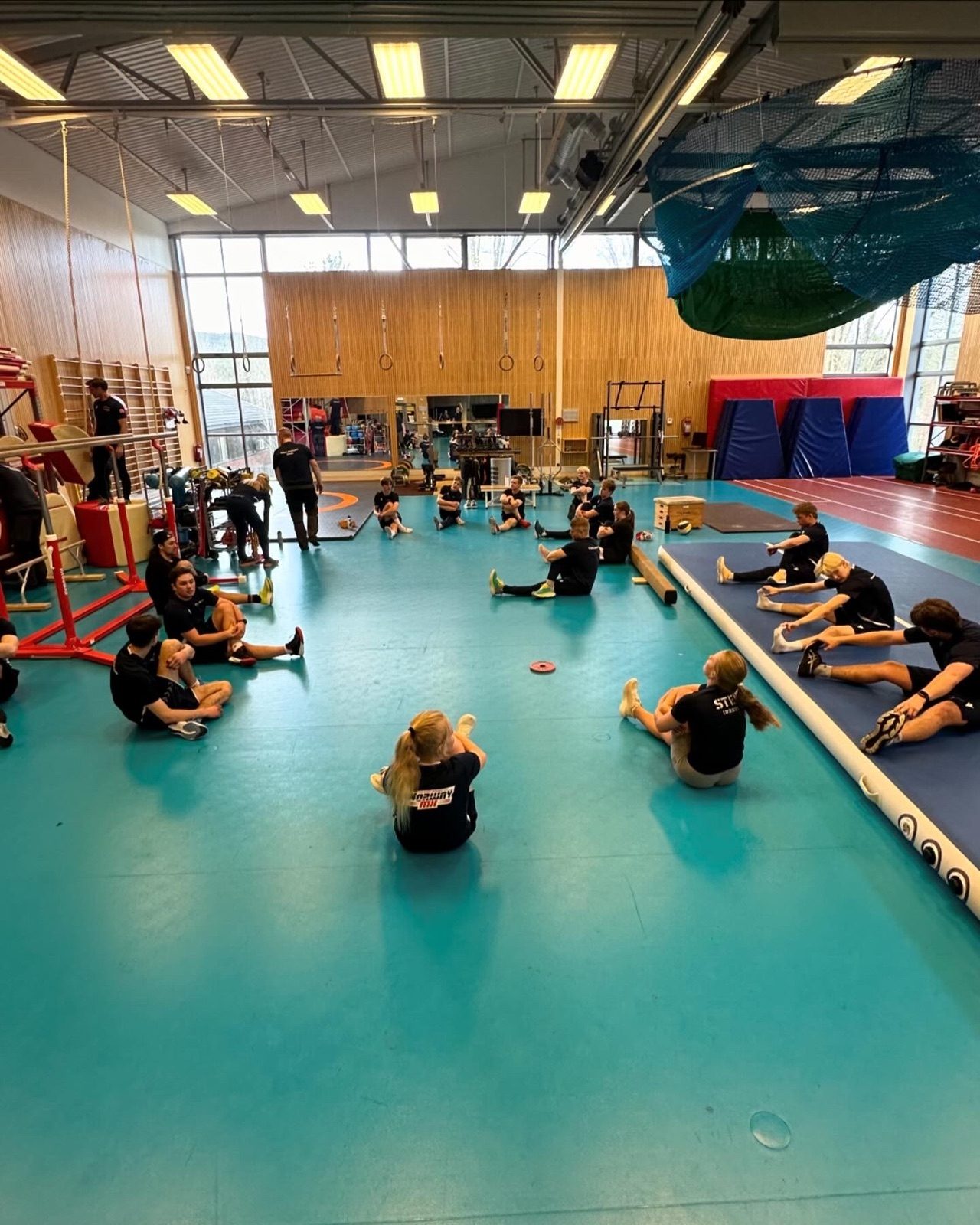 Utøvere på fysisk trening